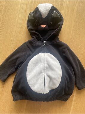 Carter's Black and White Skunk Hooded Costume Jacket